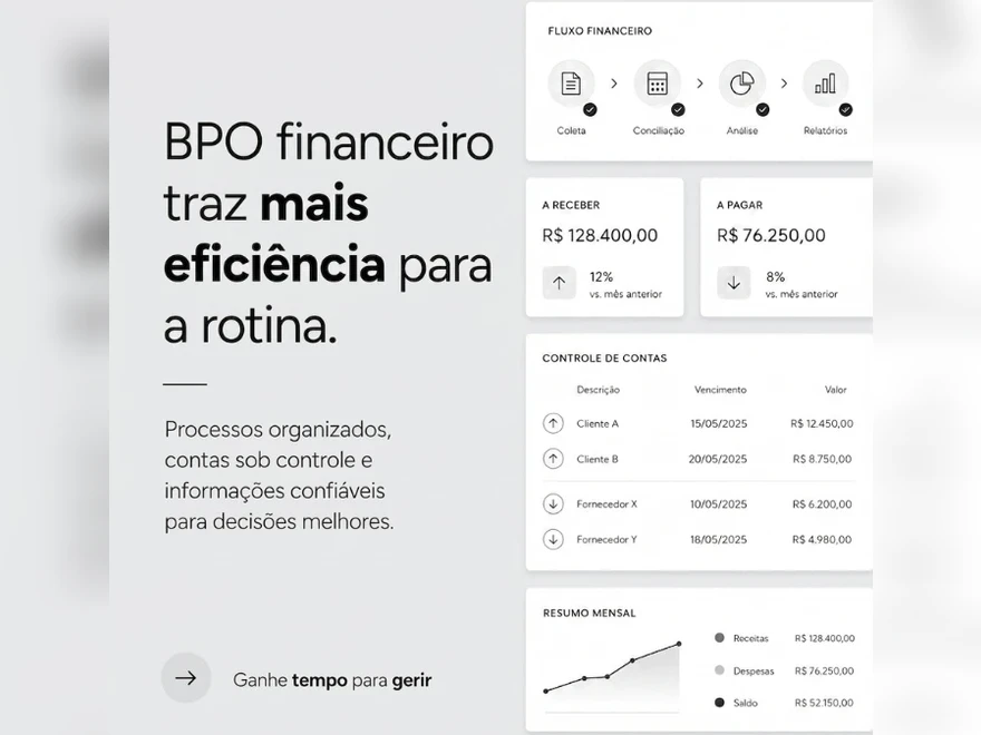 BPO financeiro traz mais eficiência para a rotina