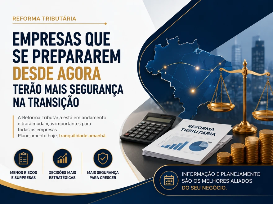 Empresas que se prepararem para a Reforma Tributária desde agora terão mais segurança na transição
