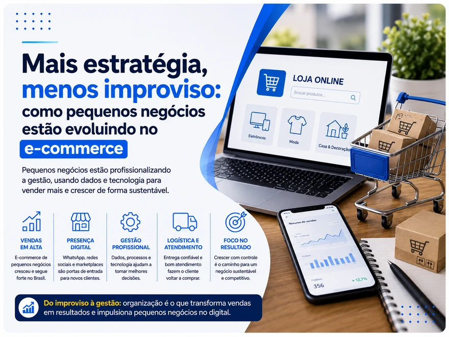 Mais estratégia, menos improviso: como pequenos negócios estão evoluindo no e-commerce